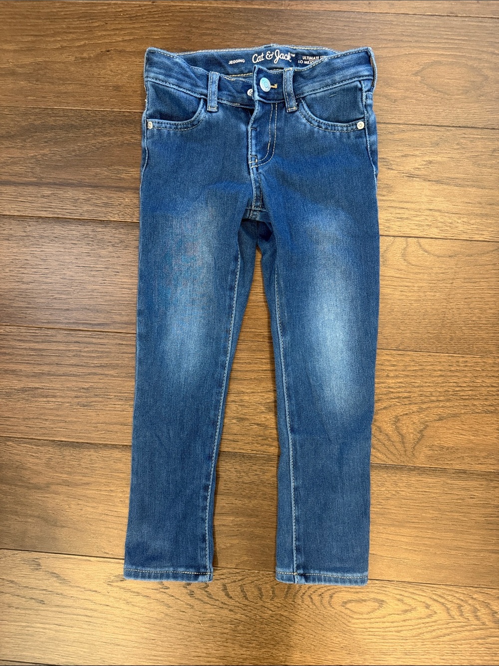 Cat & Jack Girls' Blue Skinny Stretch Jeggings Size 4T - C11-265